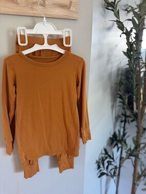 Bundle of Joy Bamboo Long Sleeve Pajama set in Rust -3t